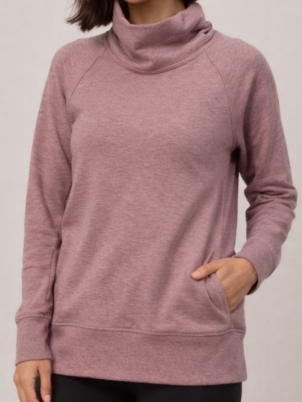 lululemon athletica Dusty Rose Cowl Neck Sweatshirt